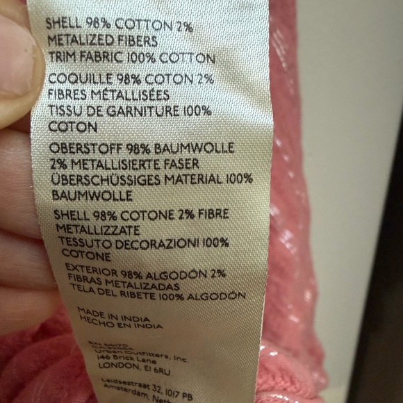 Pilco Anthropologie Pink Button-Up Women's Top - Picture 9 of 10